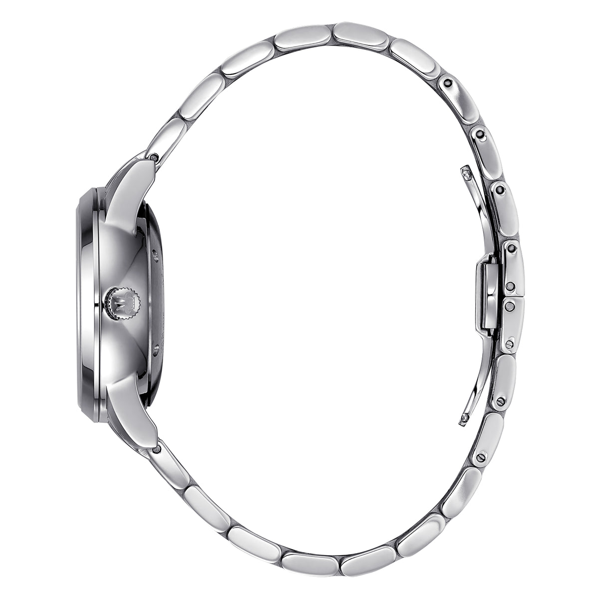 René Mouris Noblesse 10108RM1 women's watch, silver, white dial – side profile