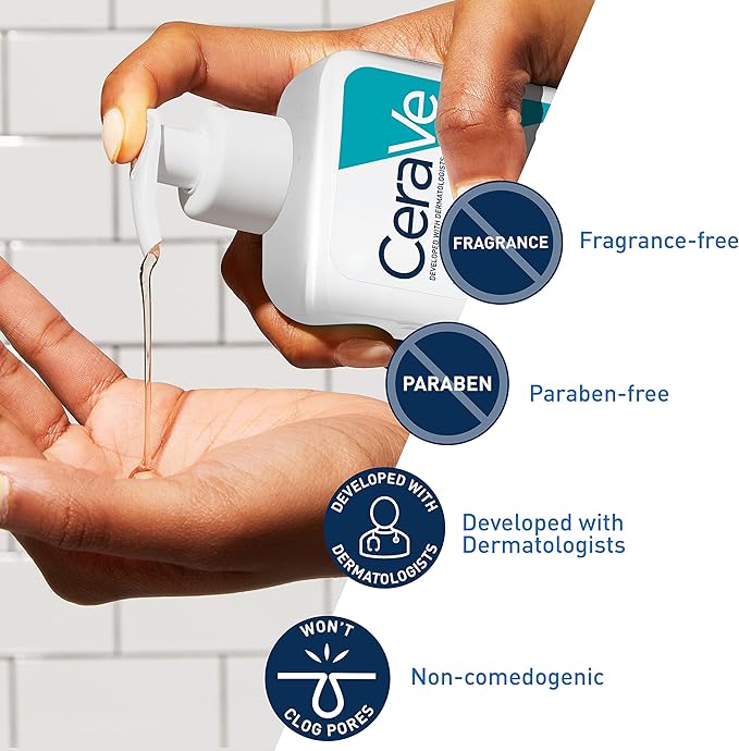 CeraVe Face Wash Acne Treatment Salicylic Acid Cleanser
