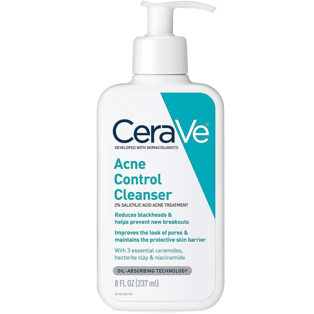 CeraVe Face Wash Acne Treatment Salicylic Acid Cleanser