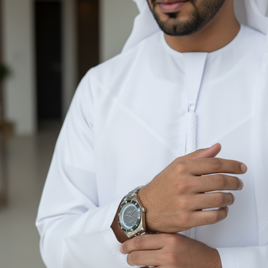 Chairman Geneve Grey Dial Watch 41mm (1 Year Warranty)