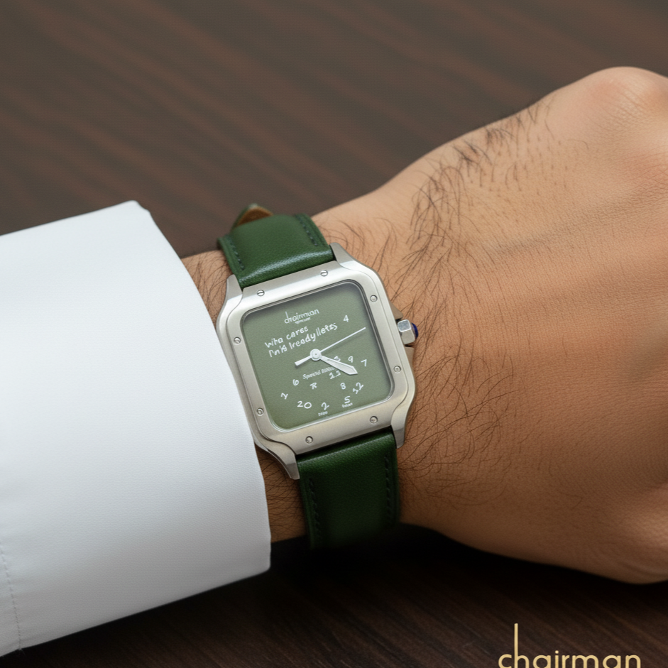 Chairman Leather Strap Watch