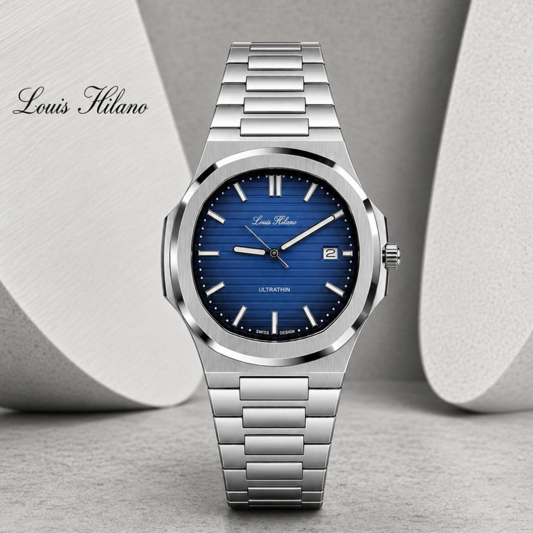 Louis Cardin Octagonal Blue Bezel Watches UAE