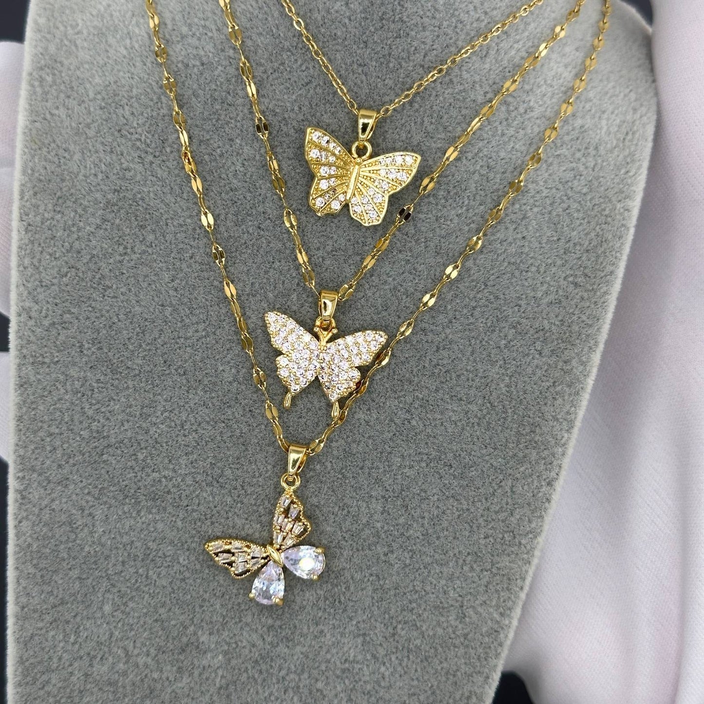 Necklace, 18K Gold Plated Steel