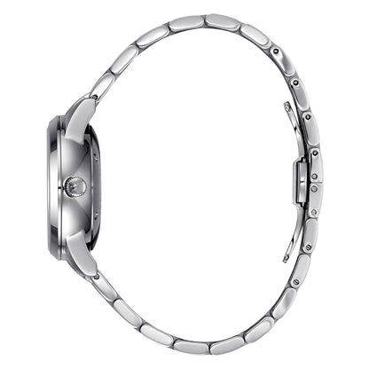 René Mouris Noblesse 10108RM1 women's watch, silver, white dial – side profile
