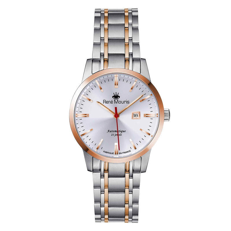 Noblesse-10108RM3 Women's Watch – Two-Tone Rose Gold, Silver Dial