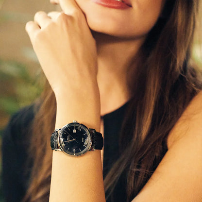 Ultra 1911 Superautomatic Lizard Black & Silver automatic watch - lifestyle