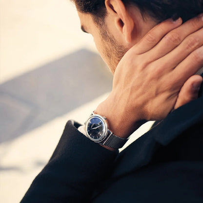 Ultra 1911 Superautomatic Maille Silver Night automatic watch - lifestyle