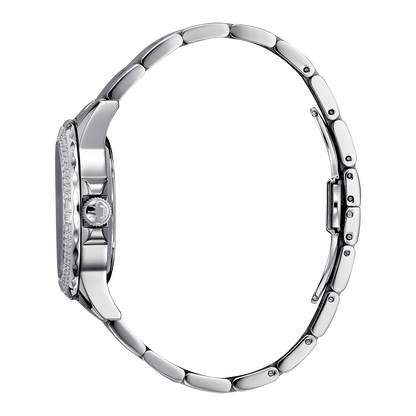 René Mouris La Fleur 50105RM1 women's watch, silver, mother-of-pearl floral dial – side profile