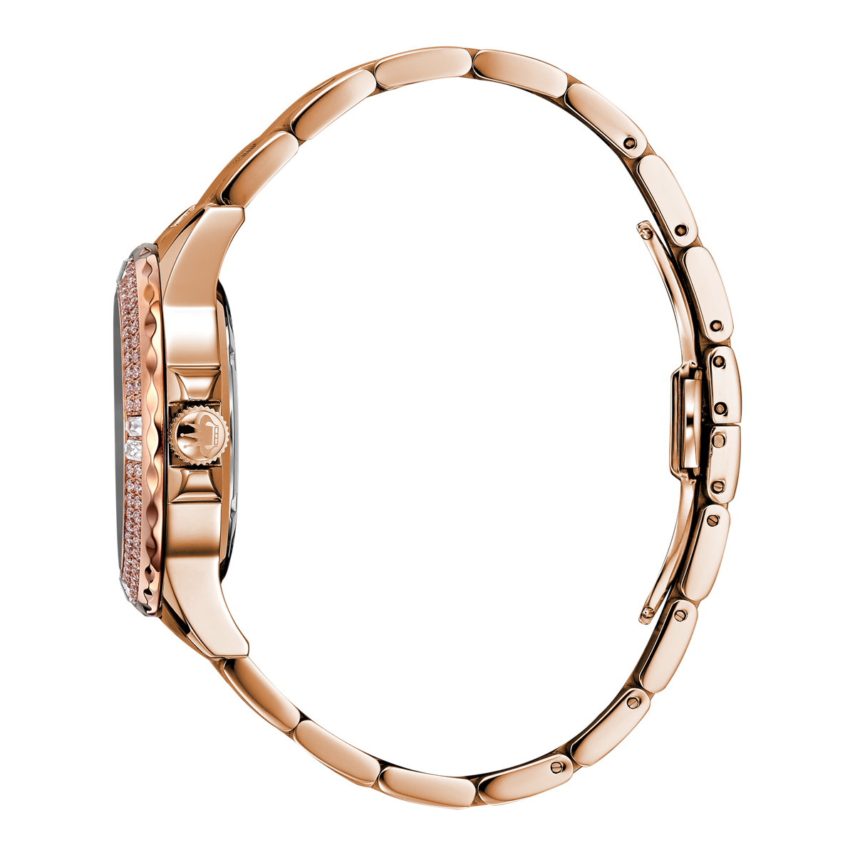 René Mouris La Fleur 50105RM9 women's watch, rose gold, mother-of-pearl floral dial – side profile
