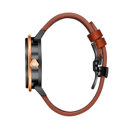 Mythique Le Monde-70109RM6 Men's Leather Strap Watch