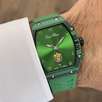 UAE Special Edition Watch | Green Dial |  Louis Hilano