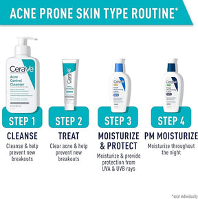 CeraVe Face Wash Acne Treatment Salicylic Acid Cleanser