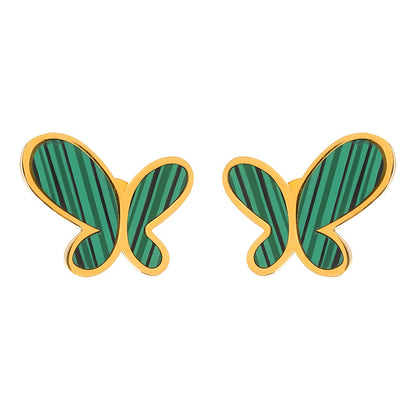 "Butterfly" Earrings and Necklace 18K Gold Plated