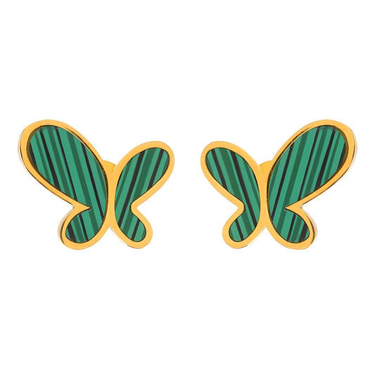 "Butterfly" Earrings and Necklace 18K Gold Plated