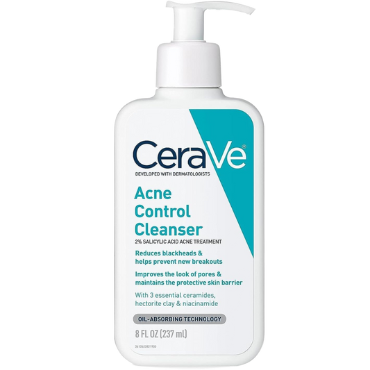 CeraVe Face Wash Acne Treatment Salicylic Acid Cleanser
