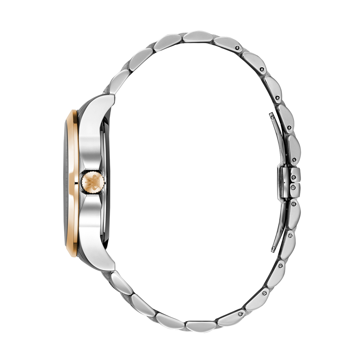 René Mouris Cygnus 70104RM4 men's watch, two-tone rose gold, white dial – side profile