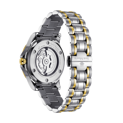 René Mouris Cygnus 70104RM5 men's watch, two-tone gold, white dial – case back