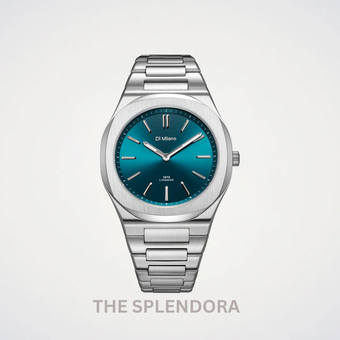 D1 Milano UltraThin Groovy Green Watch