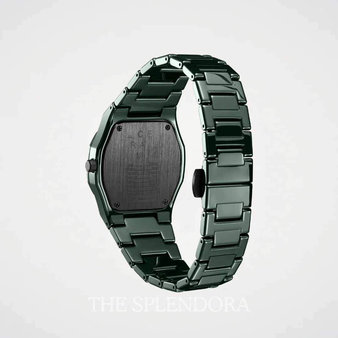 Pure Green Ceramic D1 Milano Watch