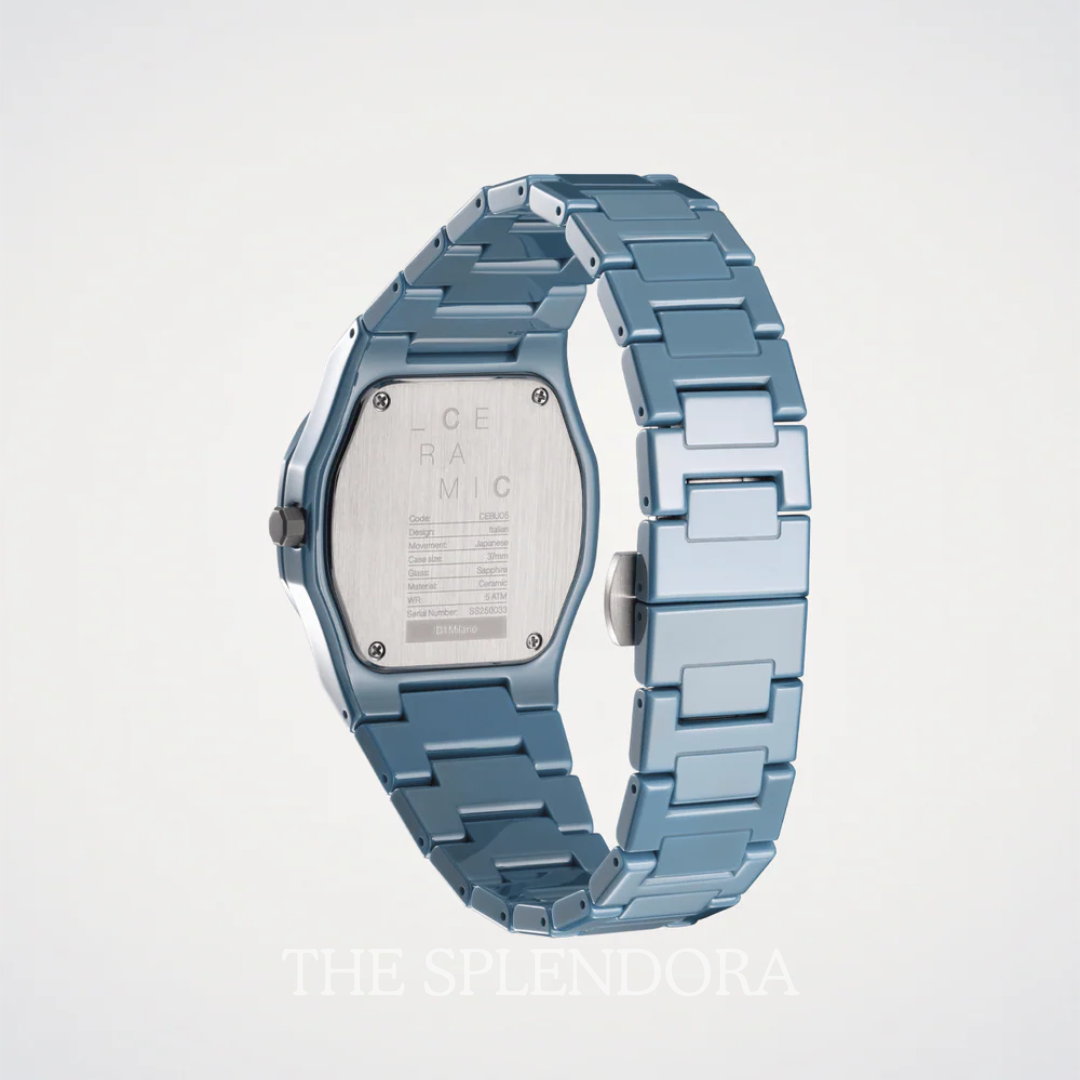 Pure Indigo Ceramic D1 Milano Watch