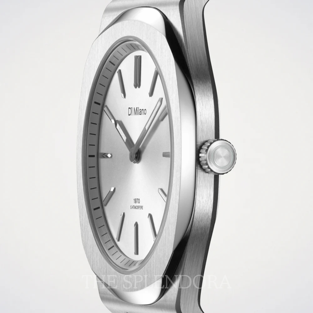 Ultra Thin Watch Groovy Silver