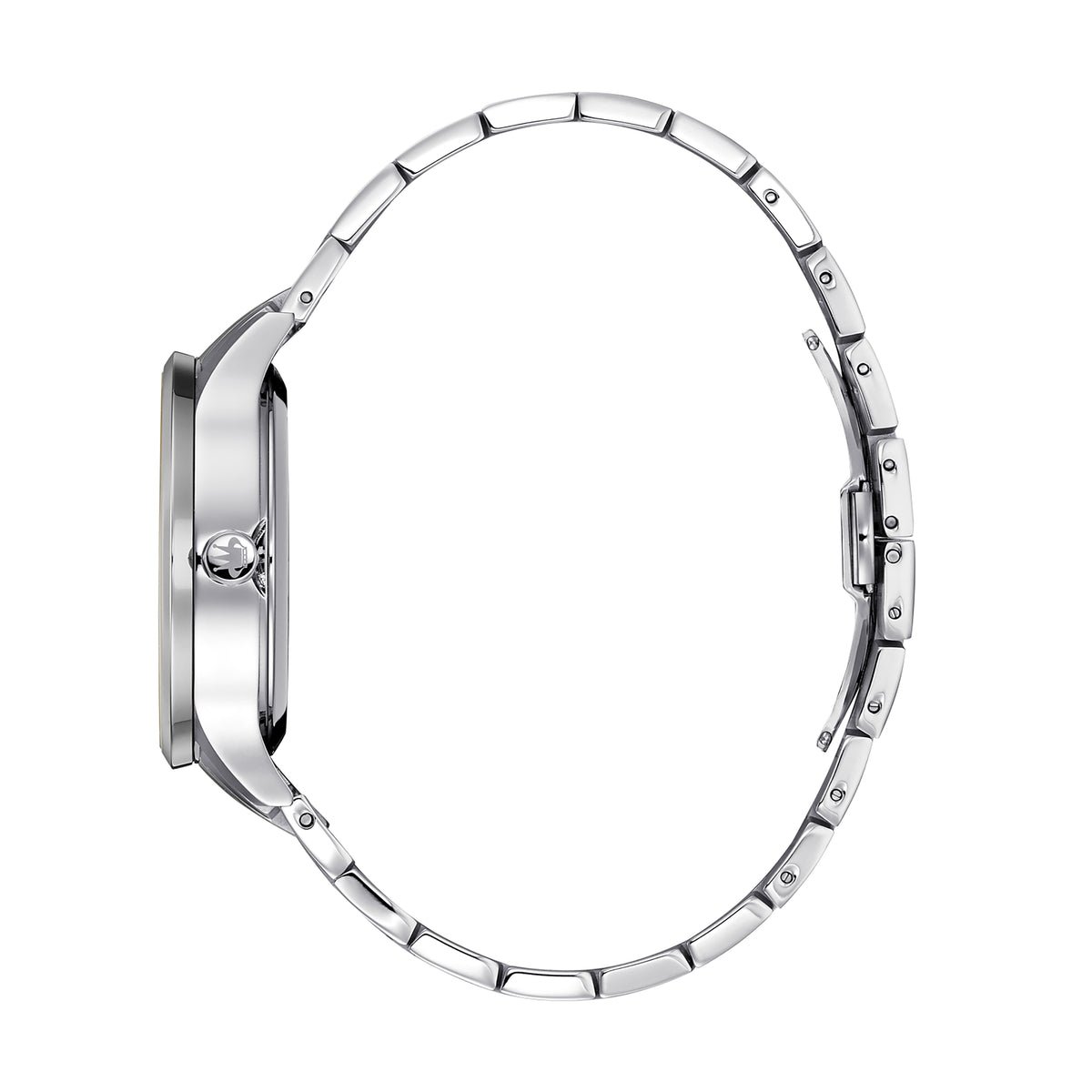 René Mouris Fidèle 10103RM1 men's watch, silver, white dial – side profile
