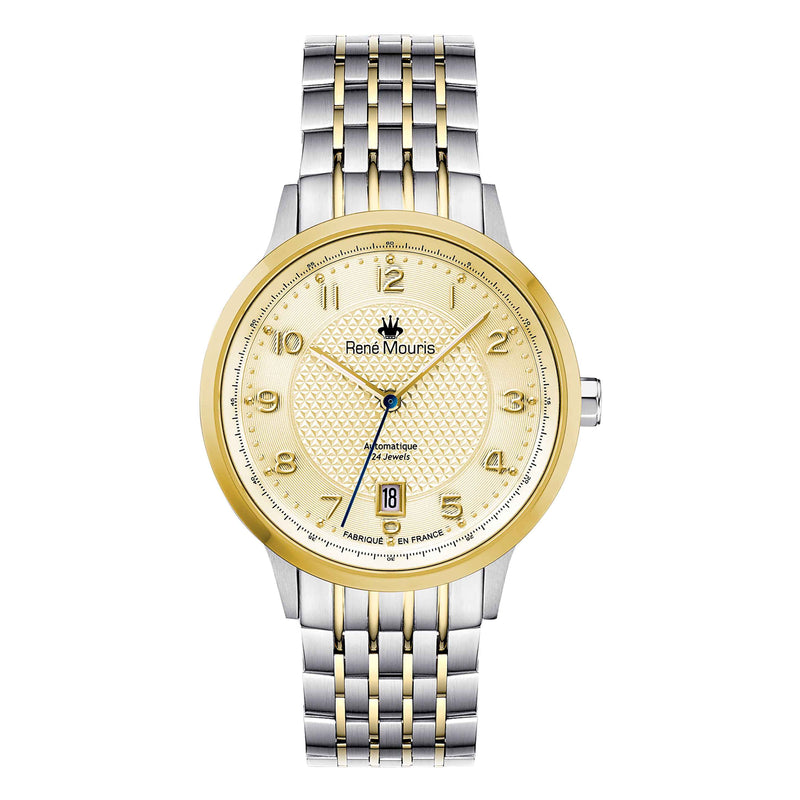 Fidèle-10103RM2 Men's Automatic Watch – Two-Tone Gold, Champagne Dial
