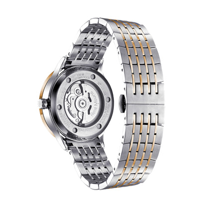 René Mouris Fidèle 10103RM3 men's watch, two-tone rose gold, white dial – case back