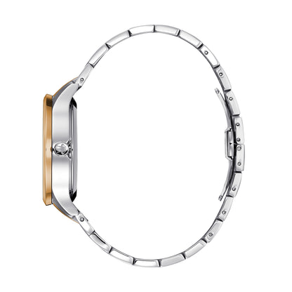 René Mouris Fidèle 10103RM3 men's watch, two-tone rose gold, white dial – side profile