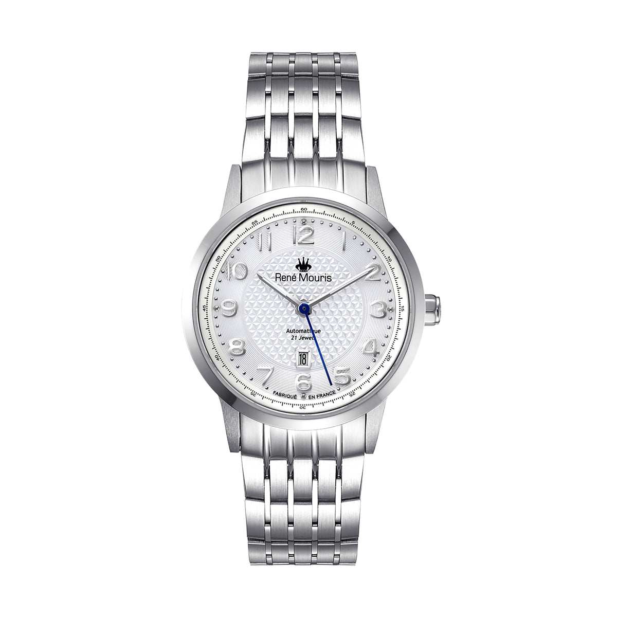 René Mouris Fidèle 10104RM1 women's watch, silver, white dial – front view