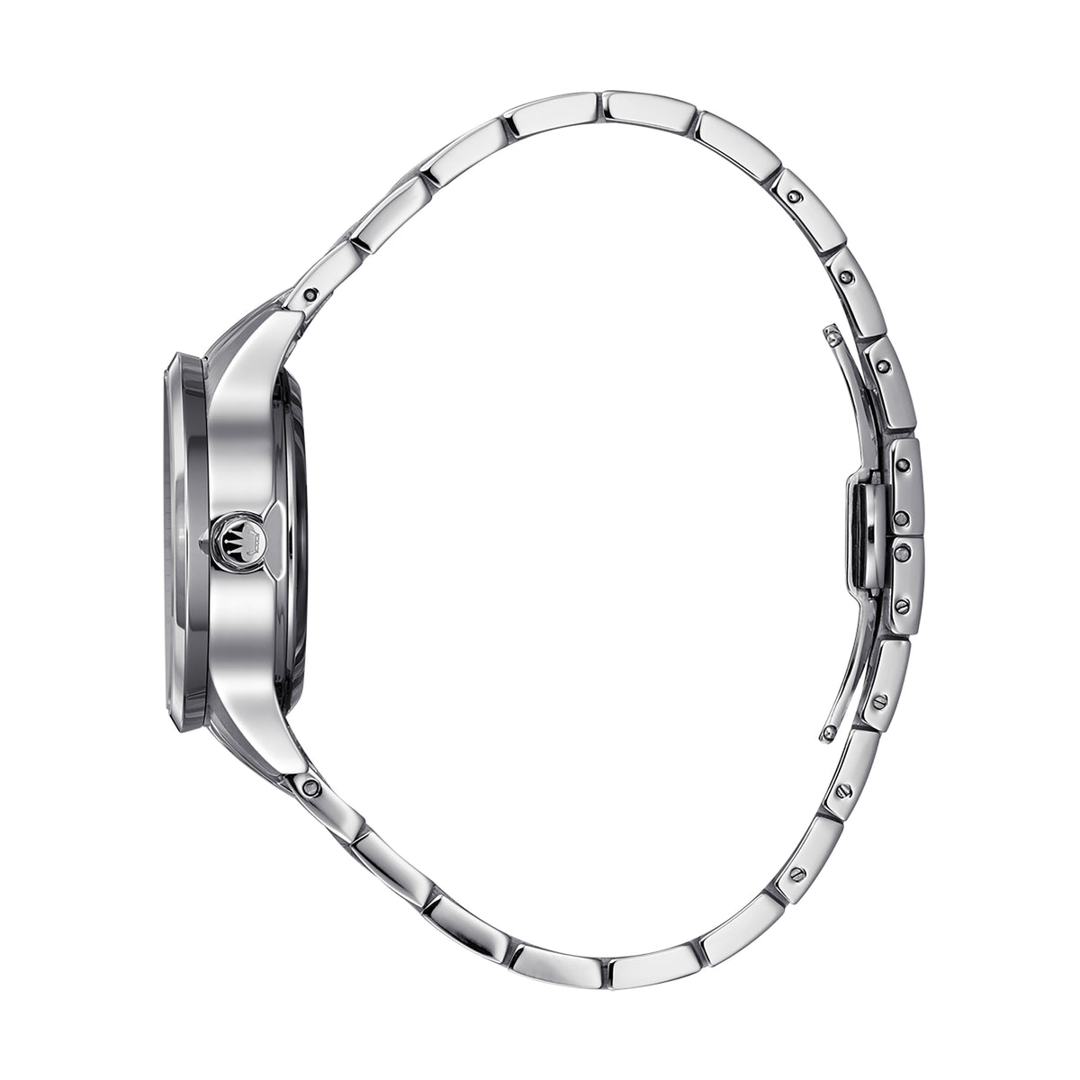 René Mouris Fidèle 10104RM1 women's watch, silver, white dial – side profile