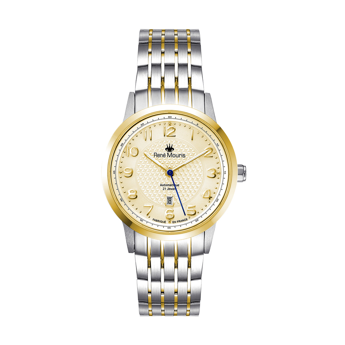 René Mouris Fidèle 10104RM2 women's watch, two-tone gold, champagne dial – front view