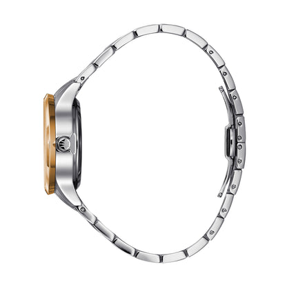 René Mouris Fidèle 10104RM3 women's watch, two-tone rose gold, white dial – side profile