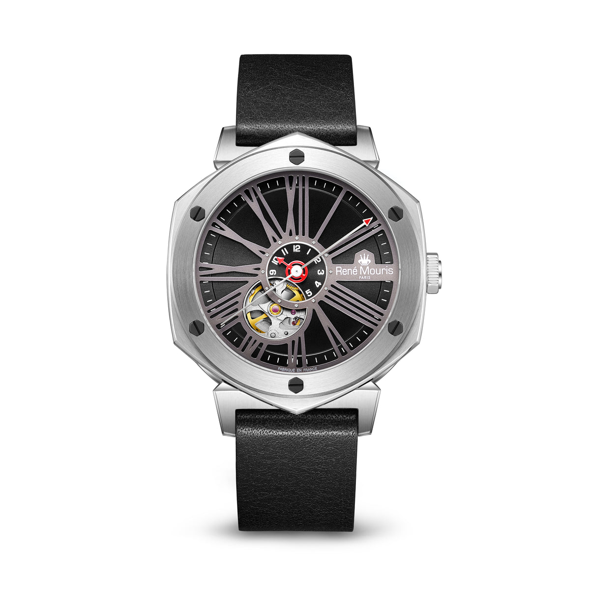 Mythique Le Monde-70109RM2 Men's Leather Strap Watch
