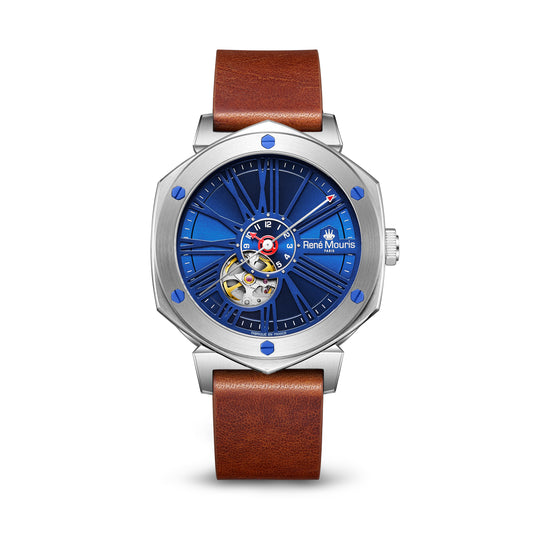 Mythique Le Monde-70109RM3 Men's Leather Strap Watch