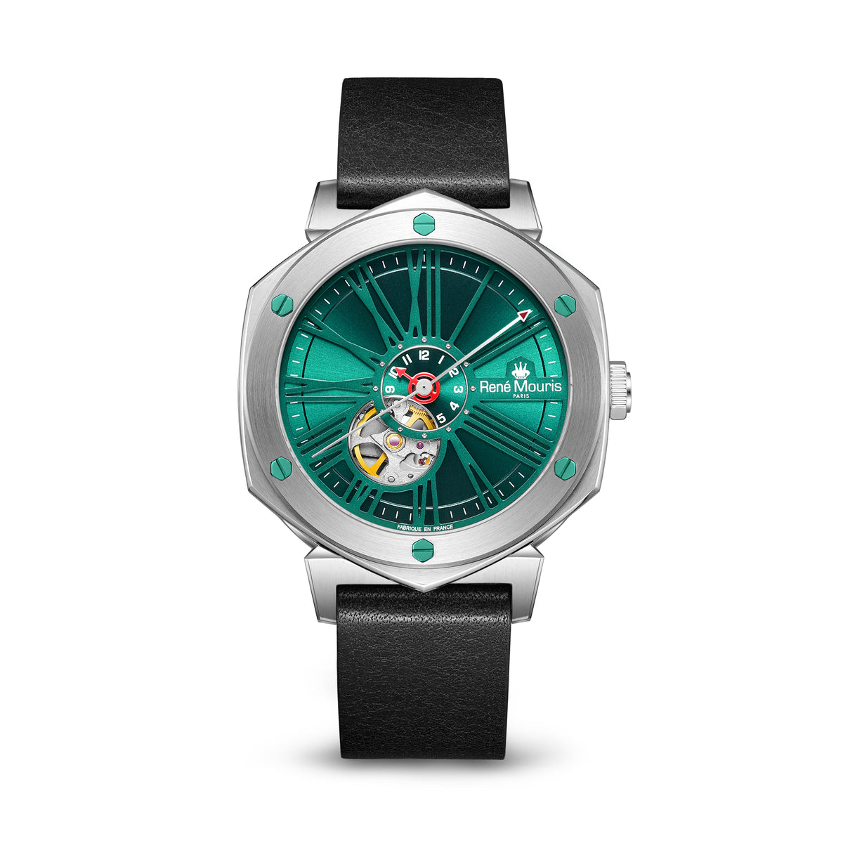 Mythique Le Monde-70109RM4 Men's Leather Strap Watch