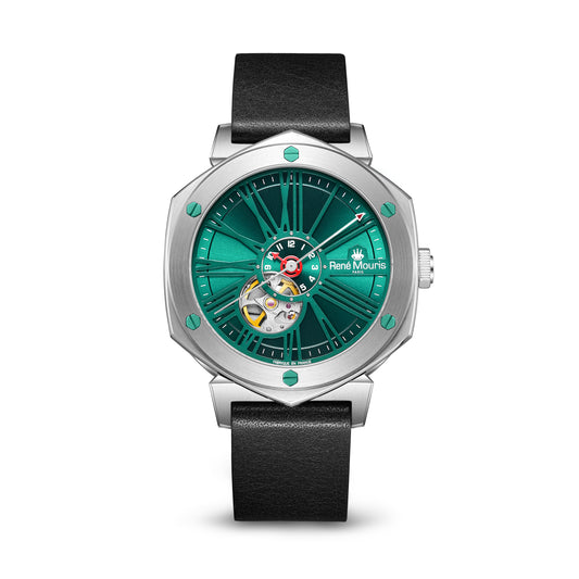 Mythique Le Monde-70109RM4 Men's Leather Strap Watch