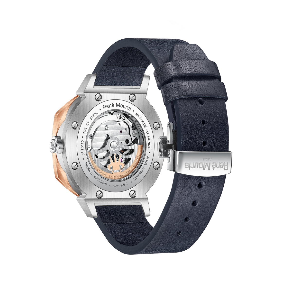 Mythique Le Monde-70109RM5 Men's Leather Strap Watch