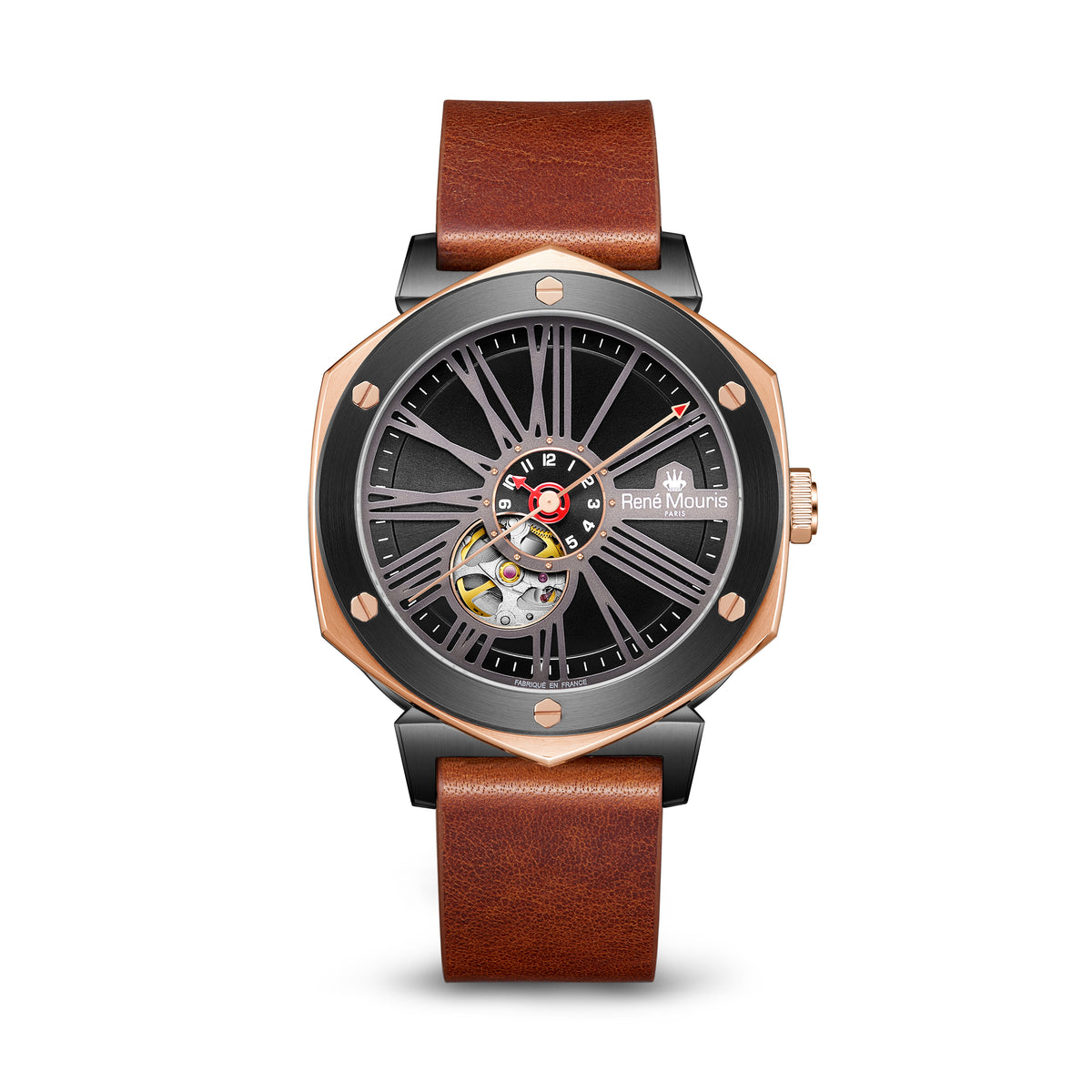 Mythique Le Monde-70109RM6 Men's Leather Strap Watch