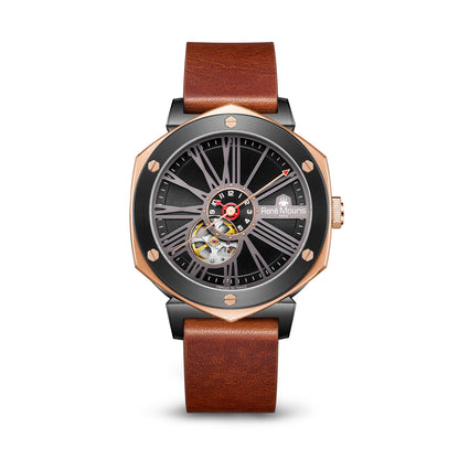 Mythique Le Monde-70109RM6 Men's Leather Strap Watch