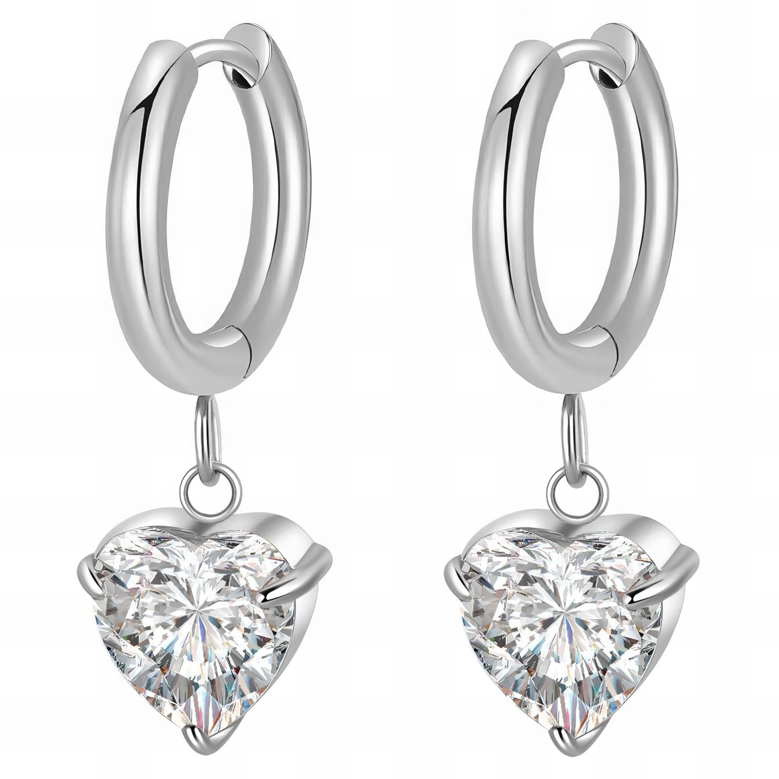 Necklace And Earrings Stainless Steel