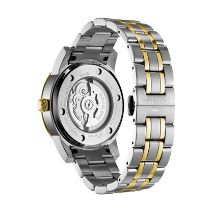 René Mouris Orion 70102RM4 men's automatic watch, two-tone gold with white dial – case back