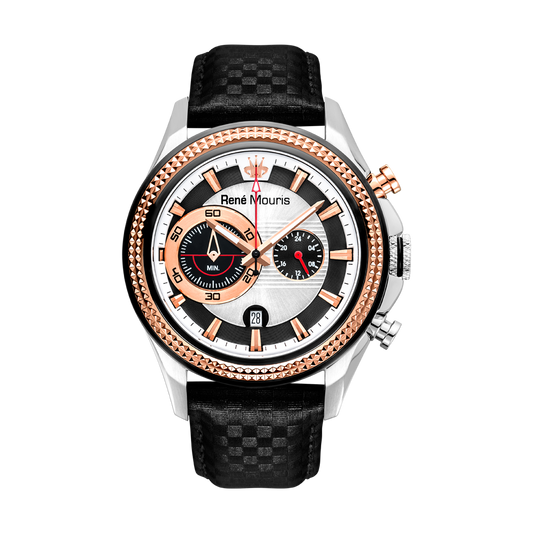 Trofeo-90119RM2 Men's Chronograph Watch Leather Strap