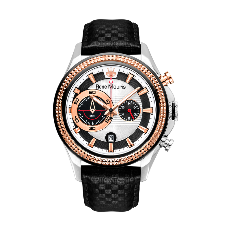 Trofeo-90119RM2 Men's Chronograph Watch Leather Strap