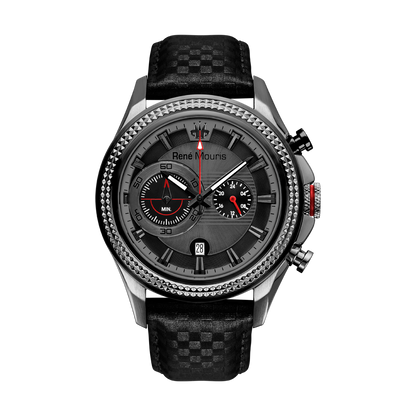 Trofeo-90119RM4 Men's Chronograph Watch Leather Strap