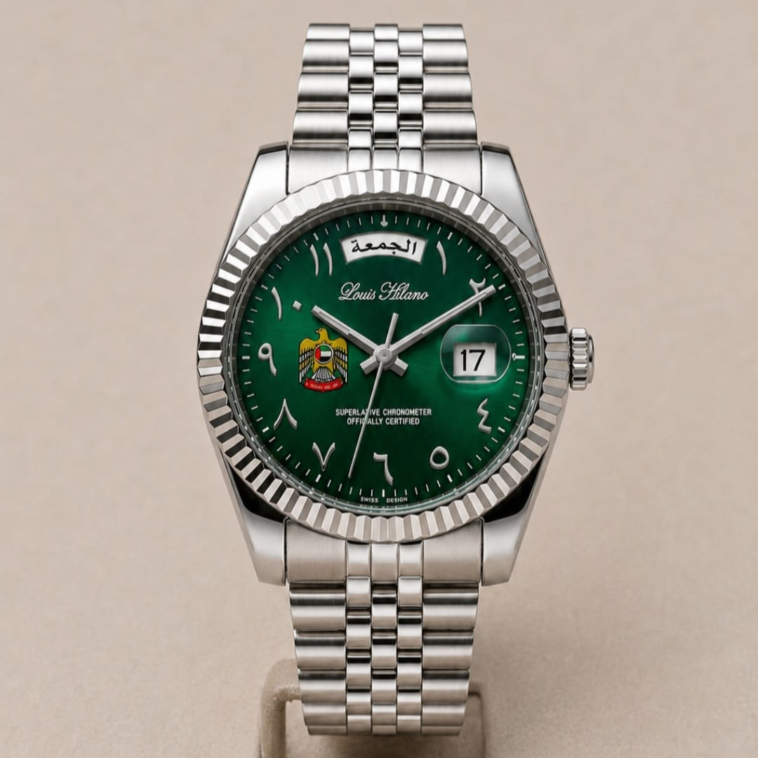 UAE Edition Arabic Day And Date Watch