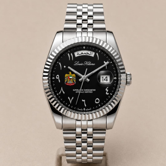 UAE Edition Arabic Day And Date Watch