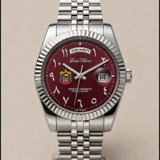 UAE Edition Arabic Day And Date Watch