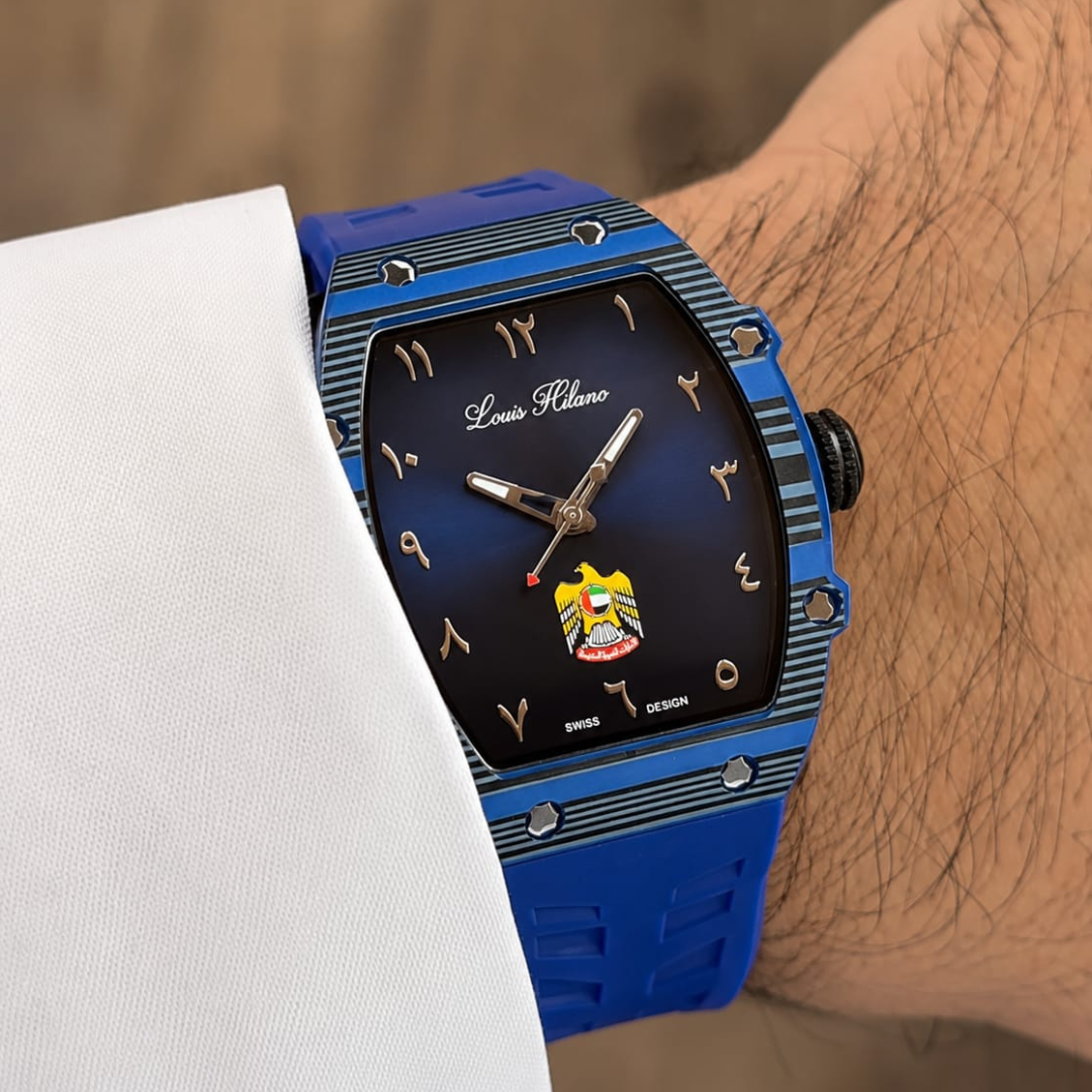 UAE Special Edition Watch |Blue Dial |  Louis Hilano 