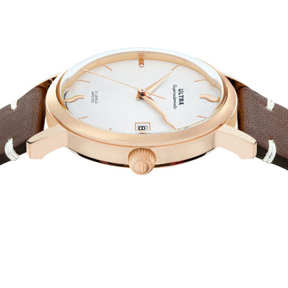 Ultra 1911 Superautomatic Cuir Mossy Stone automatic watch - side view